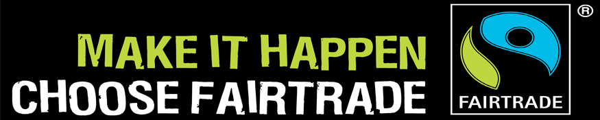 fairtrade logo on a black background